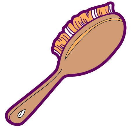Brush Clipart: HAIR BRUSH-Brush clipart: HAIR BRUSH-5