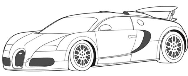 Bugatti Veyron Super Car Coloring Page --Bugatti Veyron Super Car Coloring Page - Bugatti car coloring pages-16