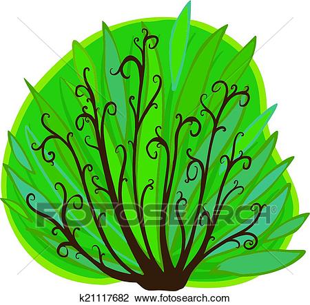 Clipart - Cartoon Bush. Isolated. Fotose-Clipart - Cartoon Bush. Isolated. Fotosearch - Search Clip Art,  Illustration Murals,-11