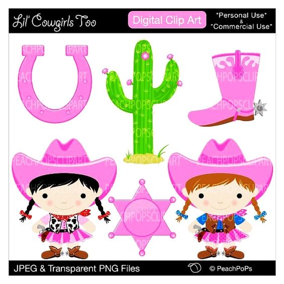 Cactus Clip Art Free | Cowgirl Clip Art -Cactus Clip Art Free | cowgirl clip art digital clipart original, girl,  pink,-1