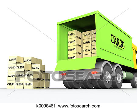 Clipart - Cargo-truck #1. Fotosearch - S-Clipart - Cargo-truck #1. Fotosearch - Search Clip Art, Illustration Murals-8