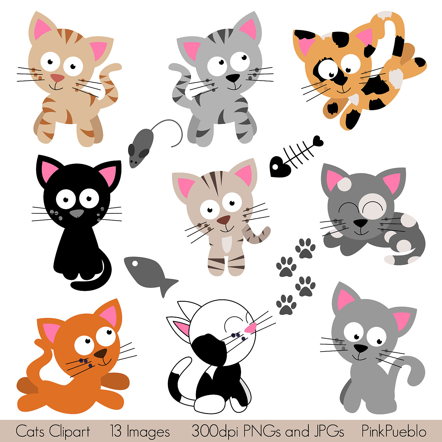 Cats Clipart Clip Art Kitten Clipart Cli-Cats Clipart Clip Art Kitten Clipart Clip Art By Pinkpueblo-1