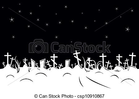 Negative Cemetery Border - Csp10910867-negative cemetery border - csp10910867-20