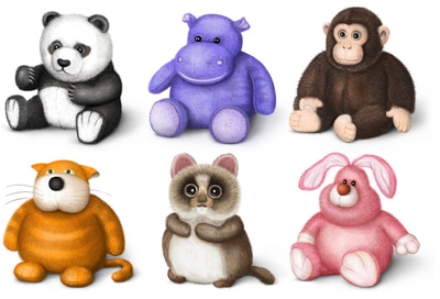 Stuffed Animals Clip Art - Cl