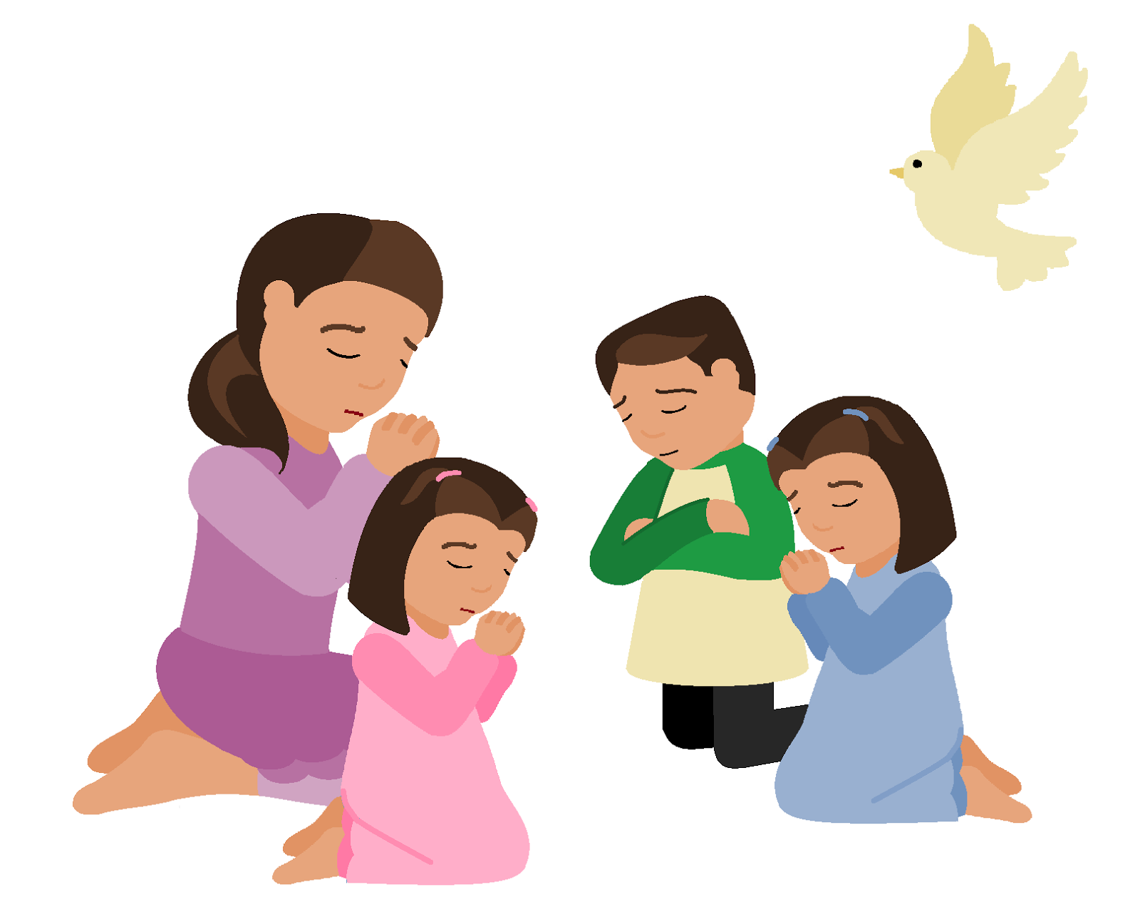 Children Praying Clipart # .-Children Praying Clipart # .-7