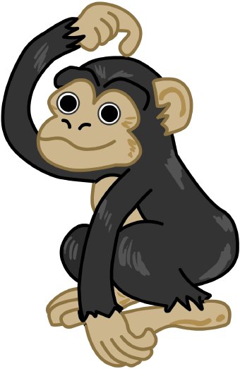 Chimpanzee Clipart -chimpanzee clipart -4