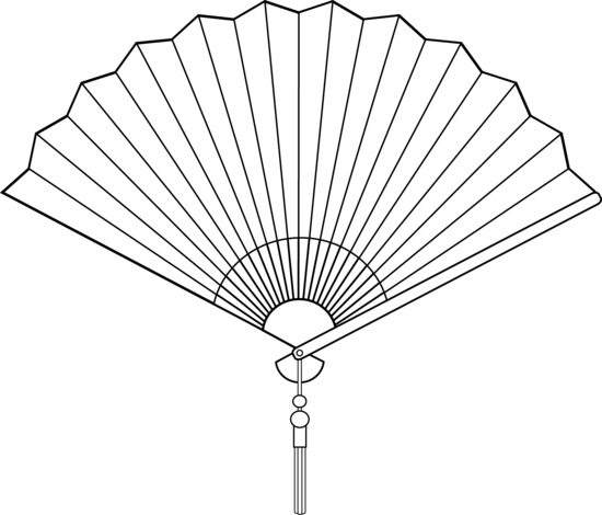 Chinese Fan Line Art-Chinese Fan Line Art-2
