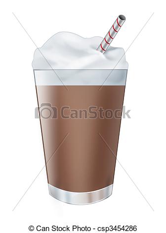 ... Chocolate Milk Shake Drink - Illustr-... Chocolate milk shake drink - Illustration of a realistic.-10