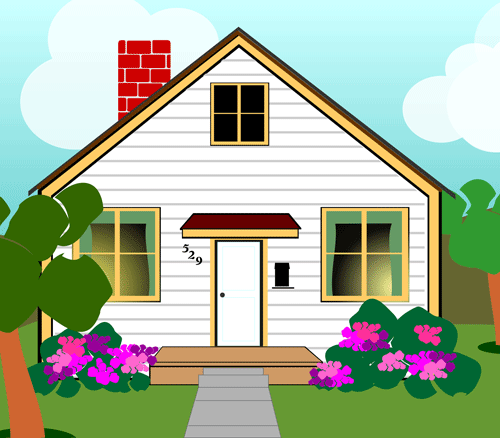 Christian Clip Art Image Of A House A Ho-Christian Clip Art Image Of A House A Home Cropped Image With Yard-1