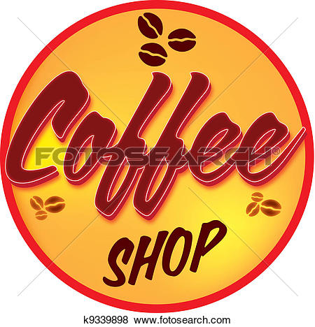 Clip Art - A Logotype For A Coffee Shop.-Clip Art - A logotype for a coffee shop. Fotosearch - Search Clipart, Illustration-4