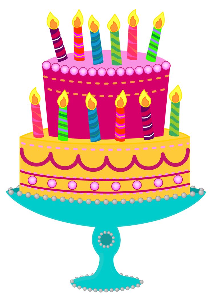 Clip Art, Birthday Cakes-Clip Art, Birthday Cakes-10