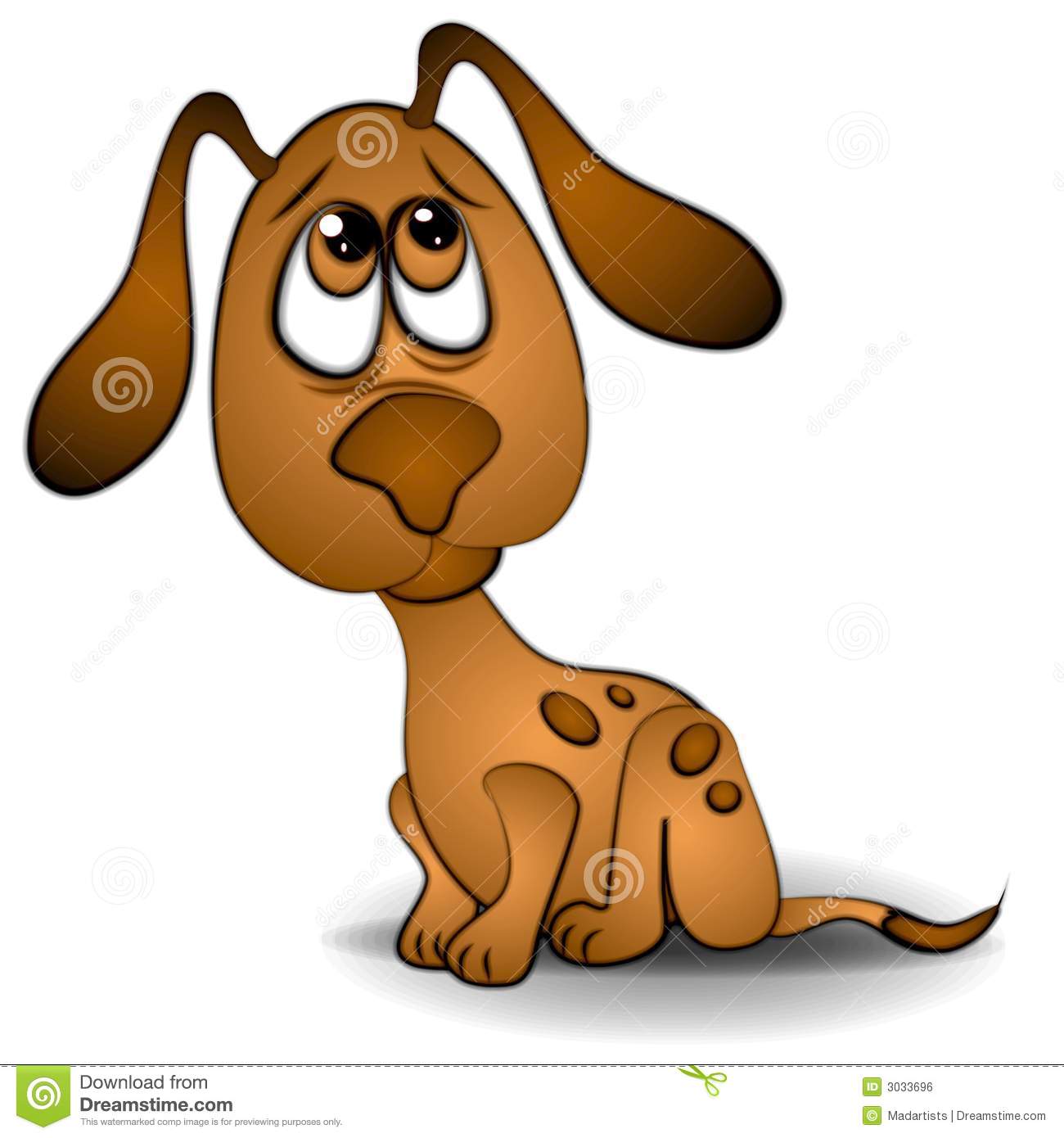 Clip Art Illustration Of A Very Sad Or S-Clip Art Illustration Of A Very Sad Or Scared Looking Dog Or Puppy-2