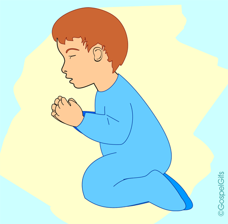 Clip Art Image Praying Child Yellow And -Clip Art Image Praying Child Yellow And Blue Back-11