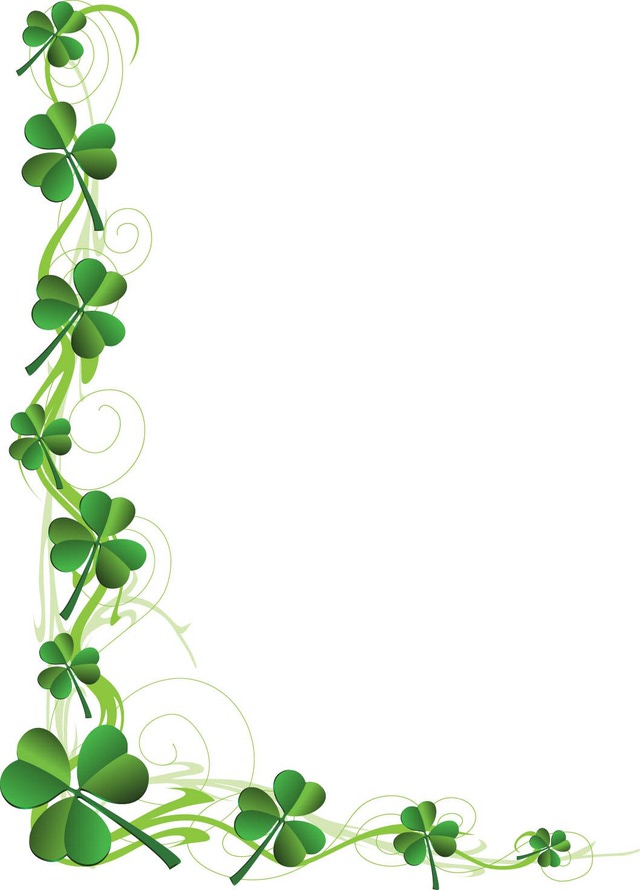 Clip Art Of A Shamrock Page Border Dixie-Clip Art Of A Shamrock Page Border Dixie Allan-1