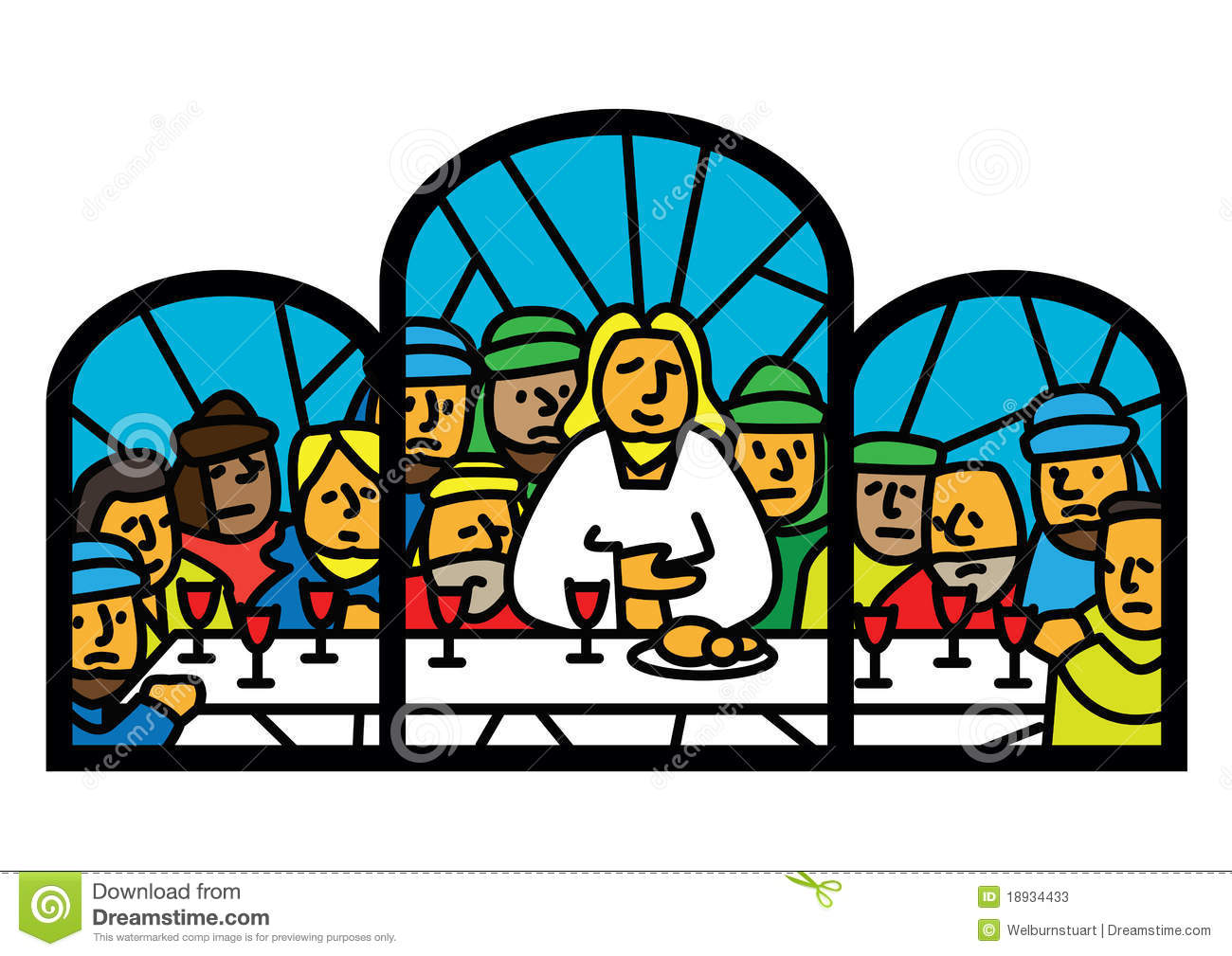 Clip Art Of The Last Supper-Clip Art of the Last Supper-1