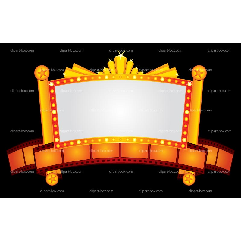 Clipart Cinema Neon Banner .-Clipart Cinema Neon Banner .-1