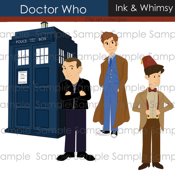 Clipart, Doctor Who, INSTANT .-Clipart, Doctor Who, INSTANT .-6