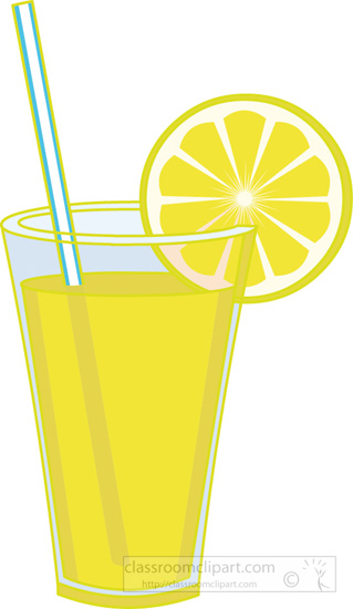 Clipart Glass Of Lemonade With Lemon Sli-Clipart Glass Of Lemonade With Lemon Slice 4 Classroom Clipart-4