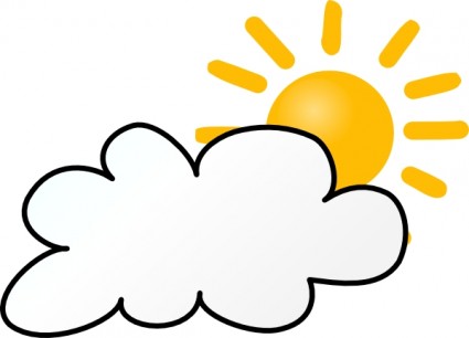 Cloudy Weather Clip Art Vector Clip Art -Cloudy Weather clip art Vector clip art - Free vector for free-8