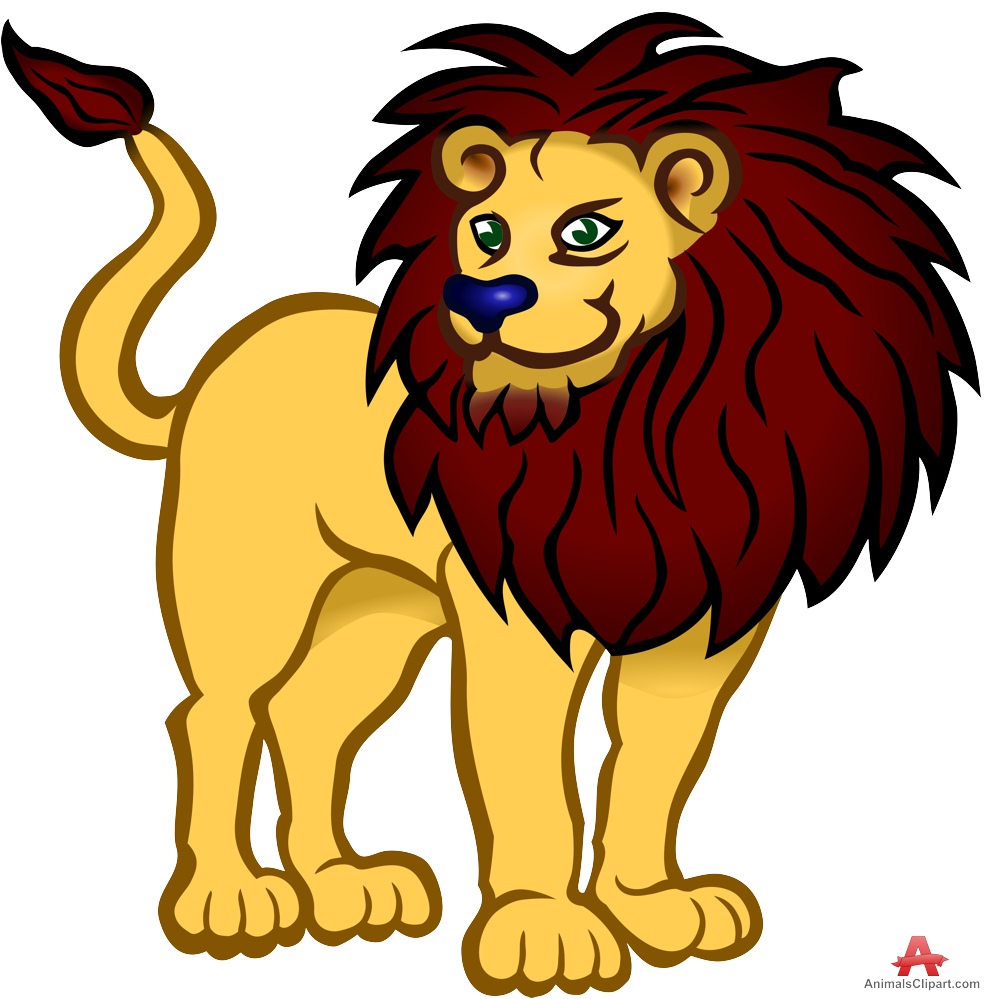 Colored Lion Clipart Design-Colored Lion Clipart Design-2