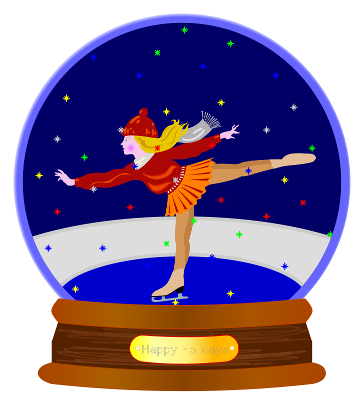 Colored Snow Globe .-Colored Snow Globe .-7