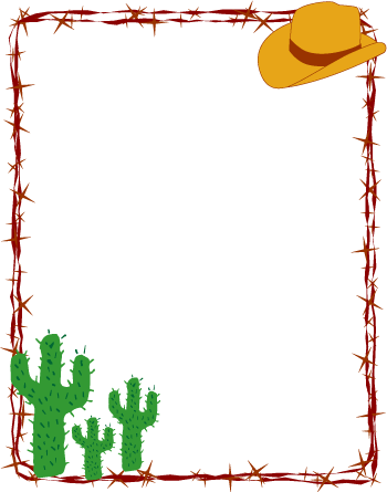 Cowboy Clip Art Border Frame-Cowboy Clip Art Border Frame-4