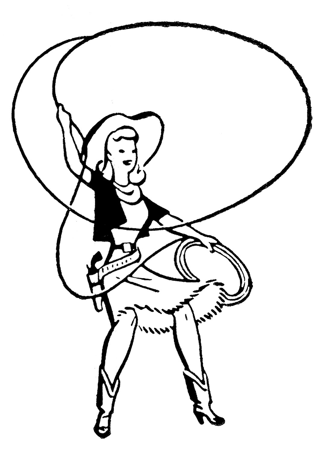 Cowgirl Clipart-cowgirl clipart-9