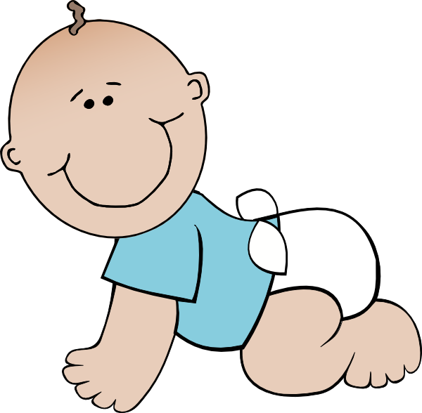 Crawling Baby Clip Art - Vector Clip Art-Crawling Baby clip art - vector clip art online, royalty free-4