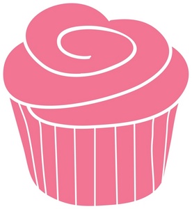 Cupcake Clipart Image A Strawberry Cupca-Cupcake Clipart Image A Strawberry Cupcake With Pink Frosting On Top-14