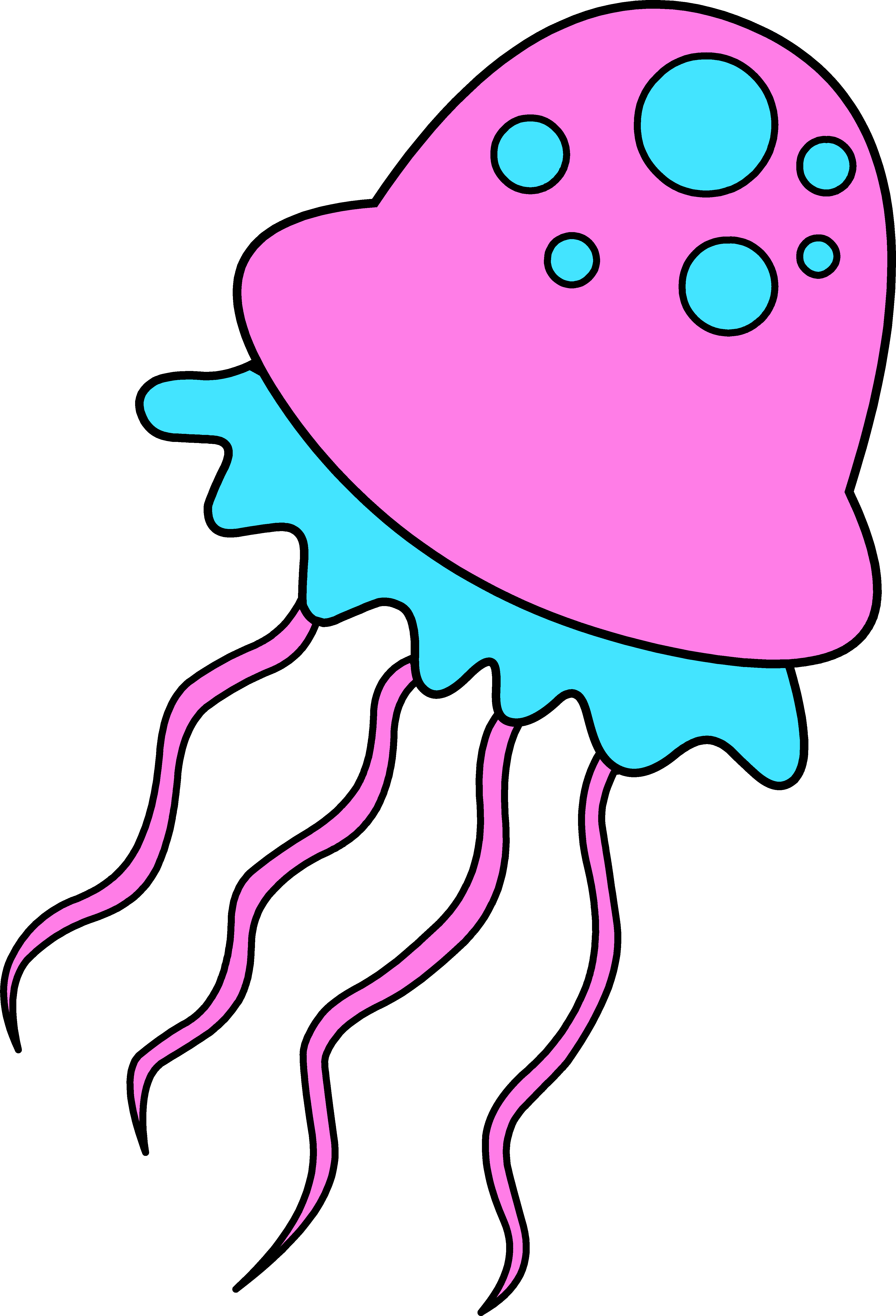 Cute Jellyfish Clipart-cute jellyfish clipart-1