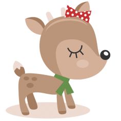 Cute Reindeer Clipar .-cute reindeer clipar .-4