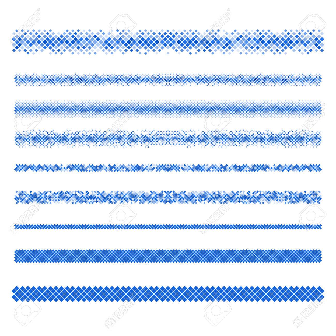 Decorative Line Blue Clipart Divider-Decorative Line Blue Clipart divider-10