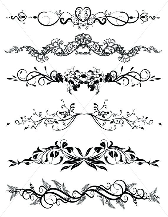 Decorative Line Blue Clipart Divider-Decorative Line Blue Clipart divider-12