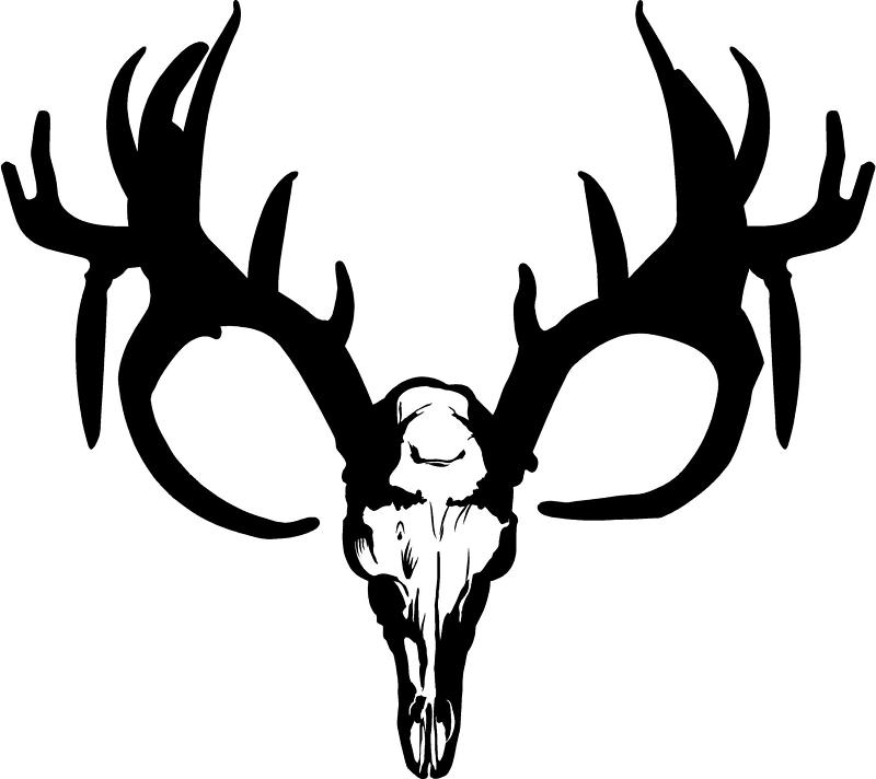 Deer Skull Decal Drop Tine Free Clipart -Deer Skull Decal Drop Tine Free Clipart Images-9