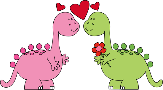 Dinosaurs In Love Valentines Day Clip Ar-Dinosaurs In Love Valentines Day Clip Art-6