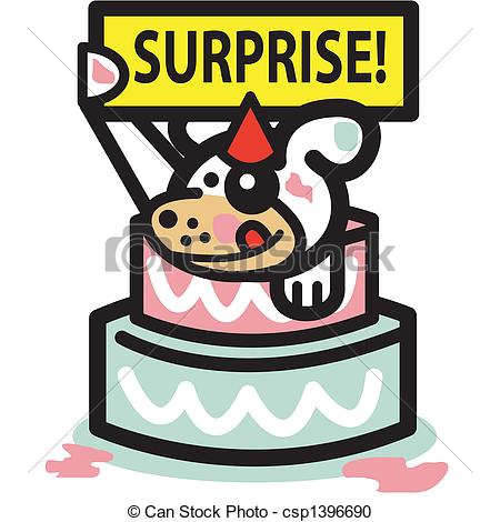 Dog Birthday Cake Surprise Party - Csp13-Dog Birthday Cake Surprise Party - csp1396690-2