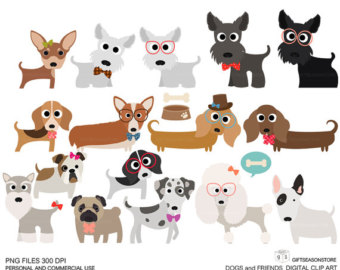 Dogs And Friends Clip Art Part 1 For Per-Dogs and Friends clip art part 1 for Personal and Commercial use - INSTANT DOWNLOAD-15