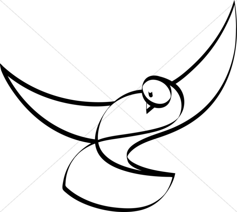 Dove Black And White Christian Clipart-Dove Black and White Christian Clipart-2