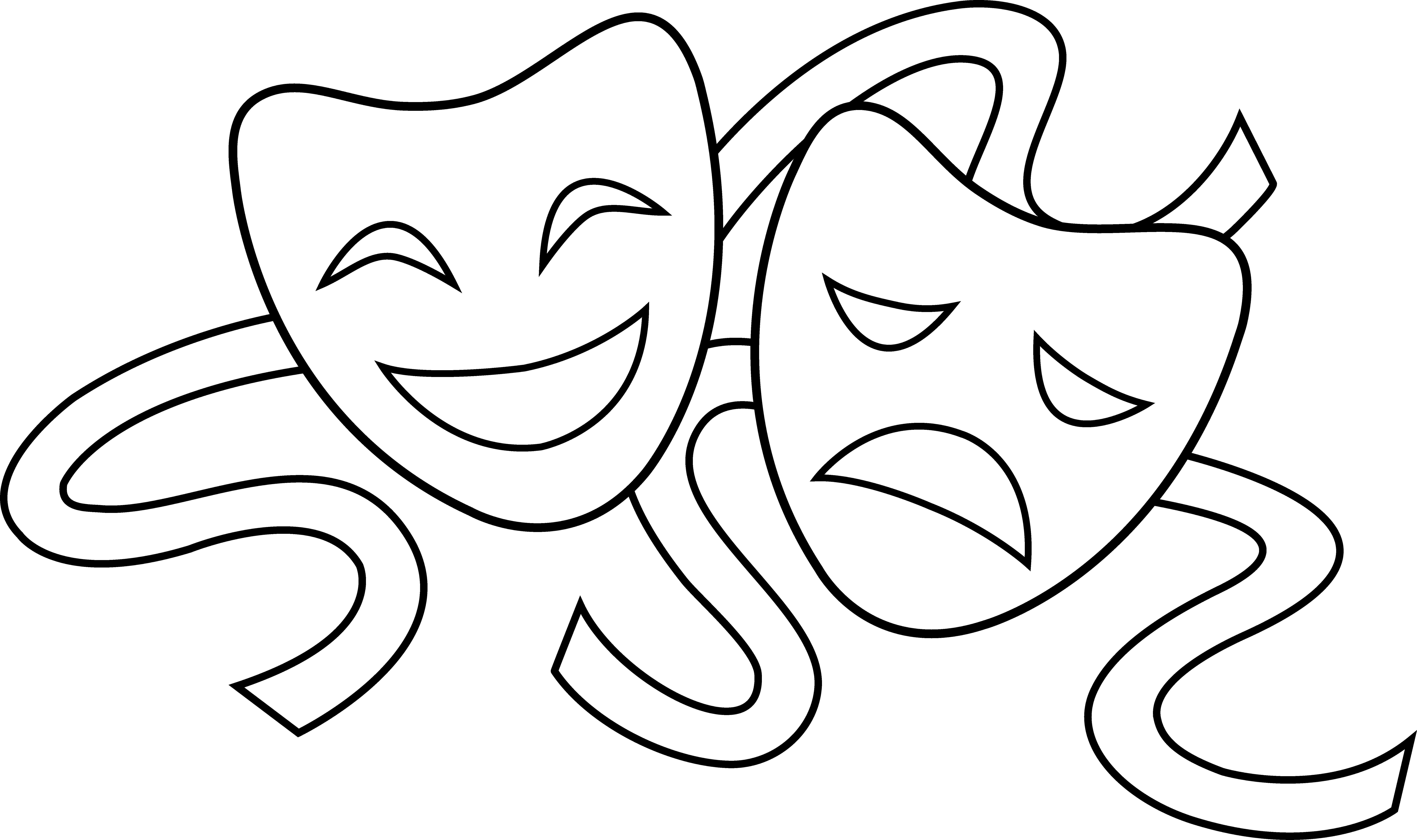 Drama Masks Clip Art - ClipartFest-Drama masks clip art - ClipartFest-5
