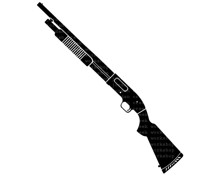Duck Hunting Clip Art Pump Shotgun Digit-Duck Hunting Clip Art Pump Shotgun Digital Graphics Silhouette-3