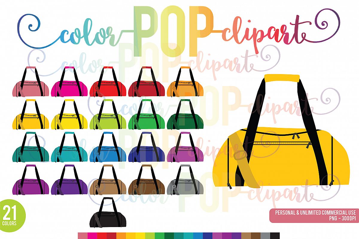Rainbow Gym Bag Clipart, Duffel Bag, Fit-Rainbow Gym Bag Clipart, Duffel Bag, Fitness, Bag, Gym , Icon PNG-17