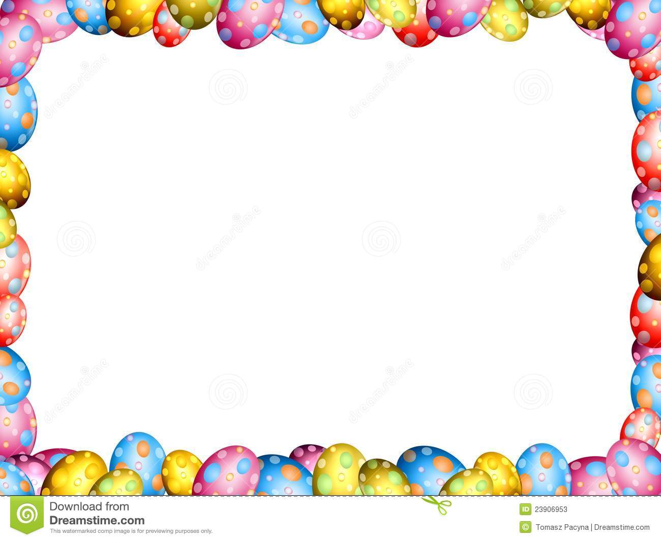 Easter Eggs Border Frame Stock Photos Im-Easter Eggs Border Frame Stock Photos Image 23906953-12