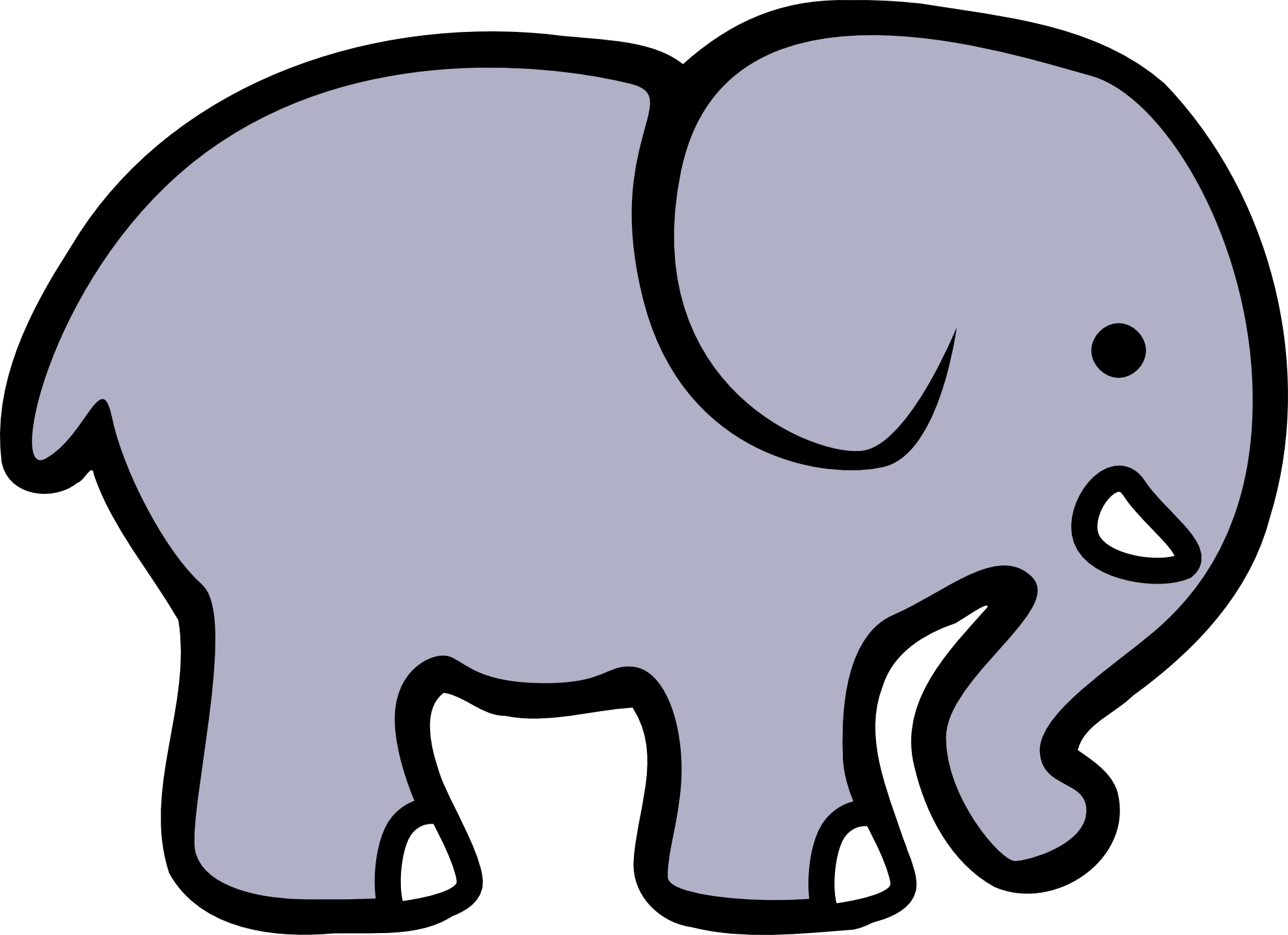 Elephant Clipart Black And White-elephant clipart black and white-4