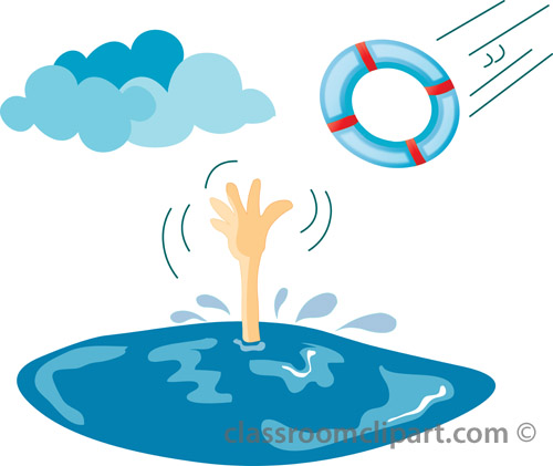 drowning clipart