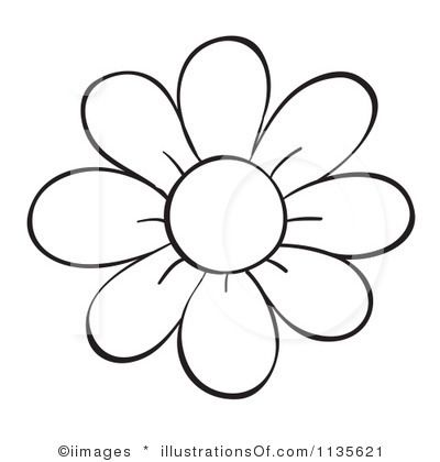 Flower Outline Clip Art At Cl