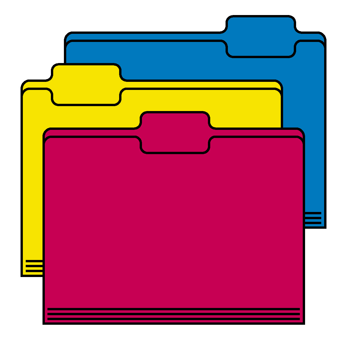4 Folders Clipart #1-4 Folders Clipart #1-3