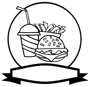Food Clipart Black And White-food clipart black and white-5