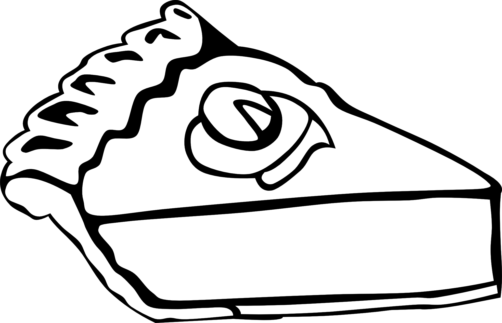 Food Clipart Black And White Fast Food P-Food Clipart Black And White Fast Food Pies Ff Menu 3 Black White Line-12