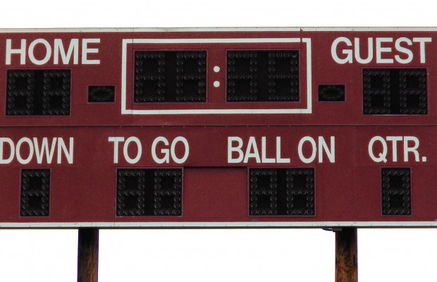 Football Playoffs Second Round Scoreboar-Football Playoffs Second Round Scoreboard Kicd Am 1240-5