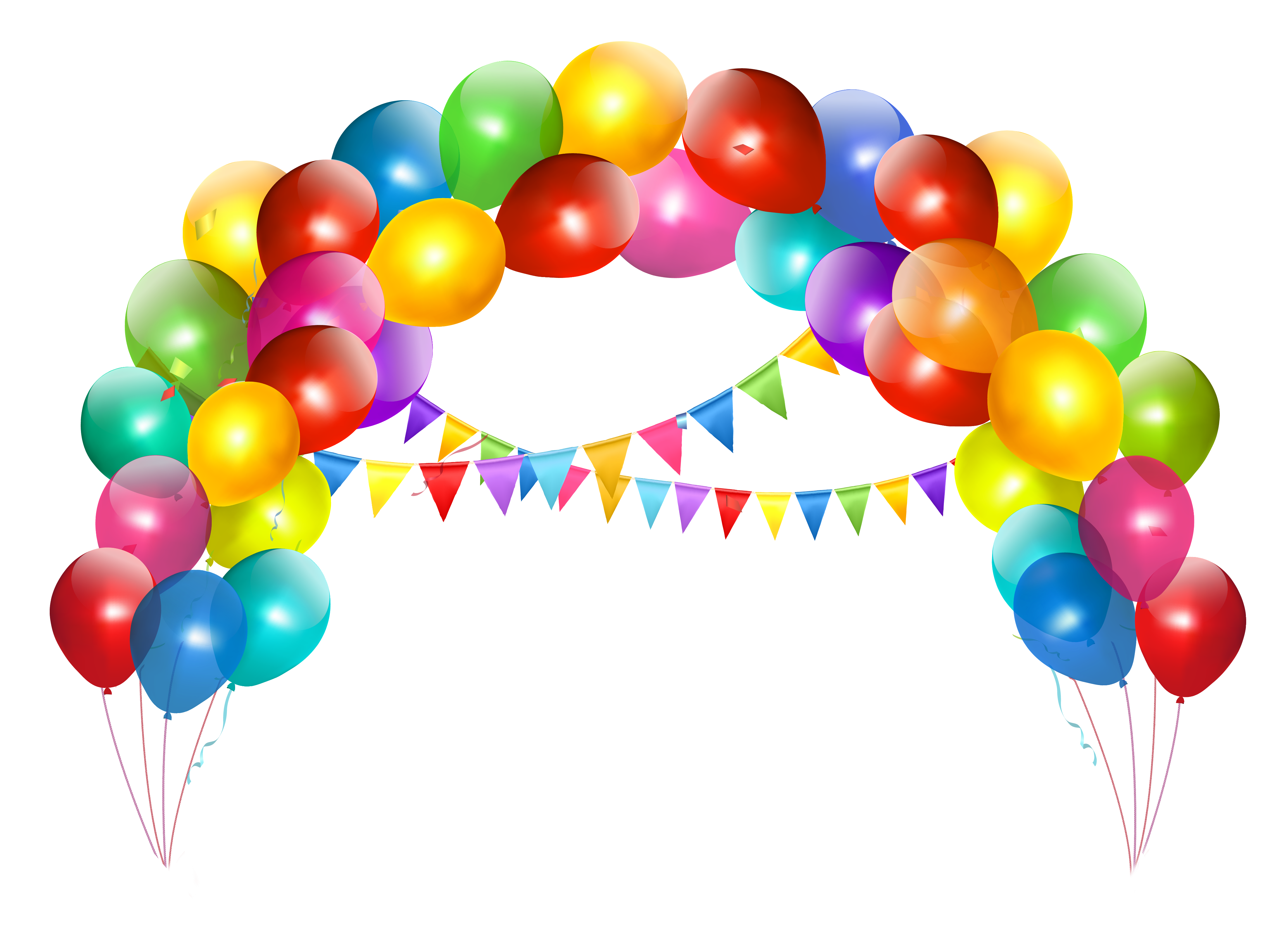 Free Three Colorful Balloons 